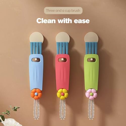 NAKEAH 3 in 1 Cup Lid Cleaning Brush Set 1