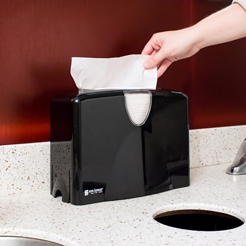 San Jamar Paper Towel Dispenser Black 9x1225x6