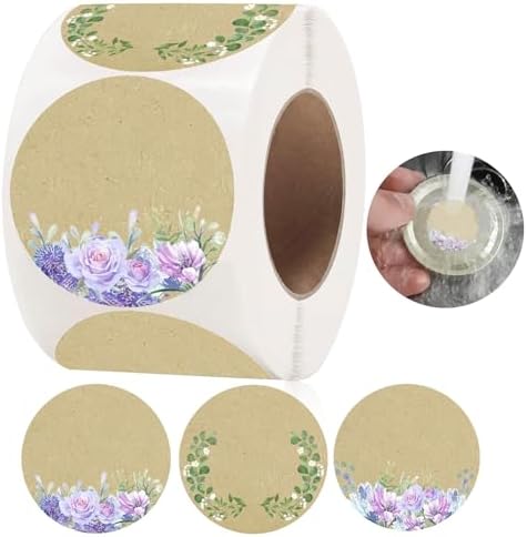 Durable 200-Piece Mason Jar Labels