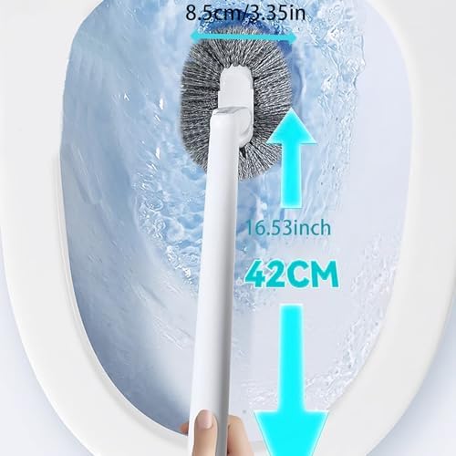 DLBTWDOYLS Durable Toilet Brush Long-Handled Deep Cleaning