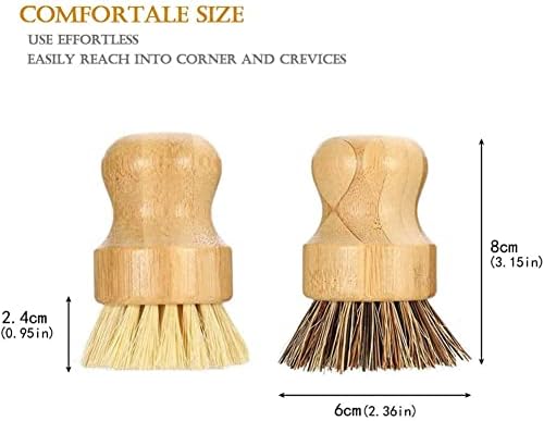 Geuxe Bamboo Dish Brush Set of 4