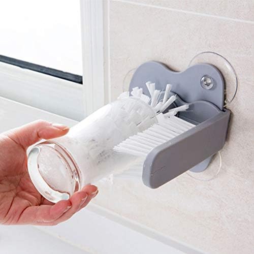 Sthumbs-on 360 Glass Cup Brush Cleaner with Suction Cups