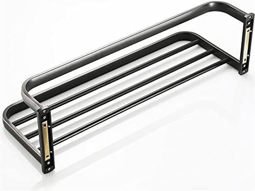 Stylish Towel Rack Black Bathroom Towel Holder