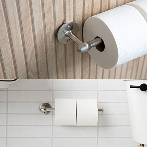 Wall-Mounted Metal Paper Towel Holder - Satin Nickel