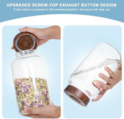 Airtight Glass Jars for Fermenting Preserving 6 Pack 2300ml Capacity