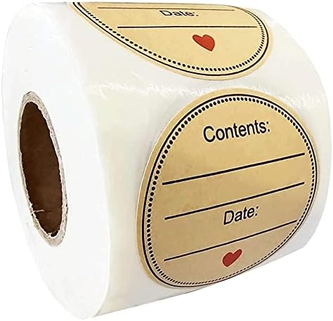 500 Pcs Mason Jar Labels