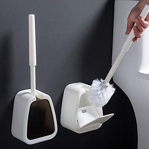 Wall-Mounted Toilet Brush Holder Long-Handle Durable Stylish for Home Bathroom