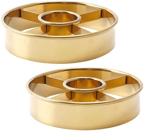 4-Piece Gold Cutters for Doughnut Baking