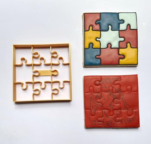 A Hearts Treasure Puzzle Cookie cutter for GraduationBirthdayValentines Day