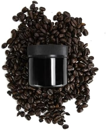 Thick Black 18oz Glass Jars with Black Caps 48 Count