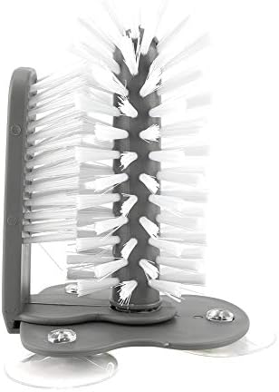 Sthumbs-on 360 Glass Cup Brush Cleaner with Suction Cups