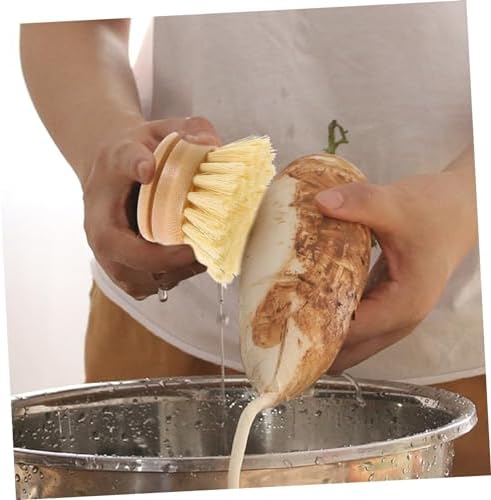 KOMBIUDA Sisal Dish Brush for Kitchen and Wok Cleaning