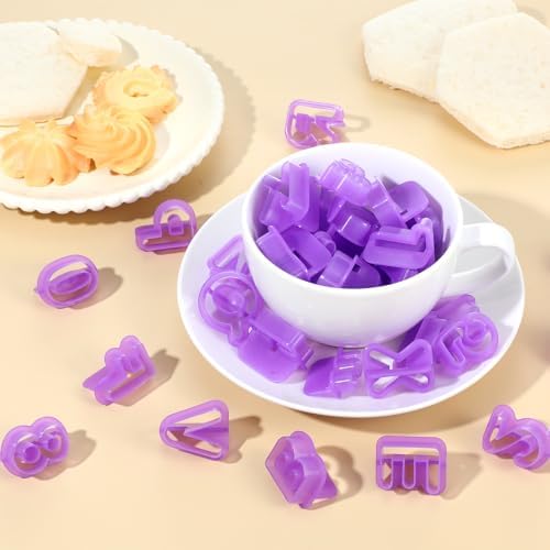 Fondant Letter Cutters Set for Baking and Decorating