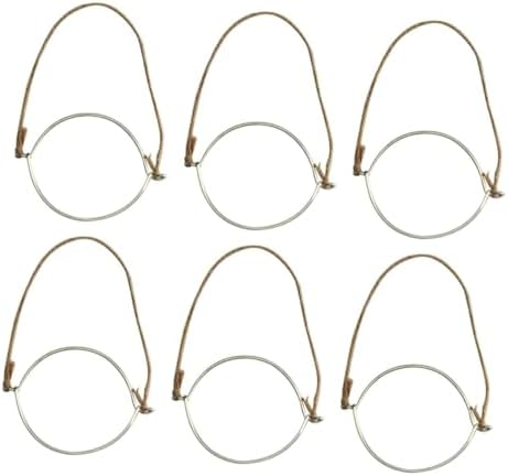 Flexible Mason Jar Rope Handles 6 Pack Stainless Steel