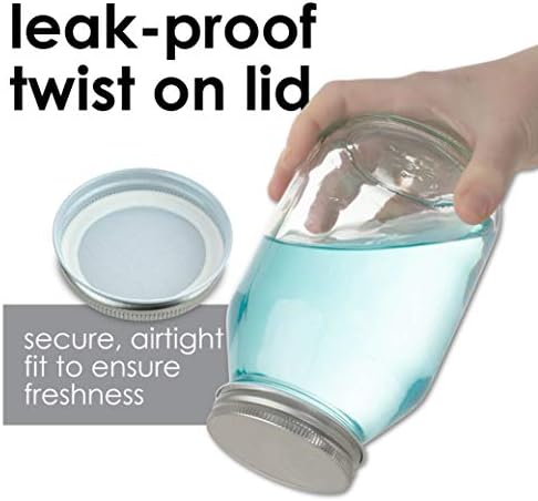 Perfect 4-Pack of Glass Mason Jars for Canning and Storage