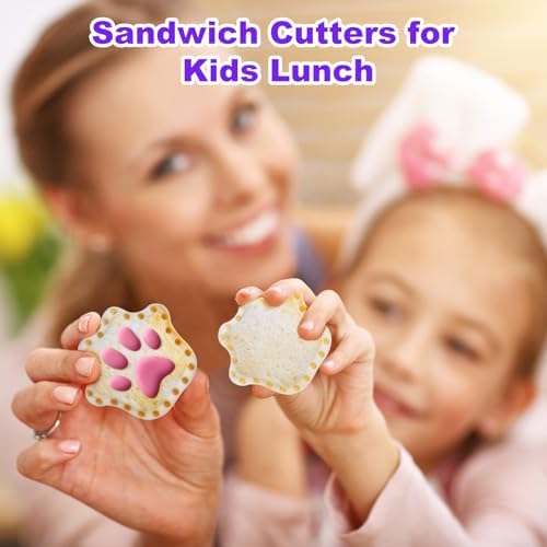 NPET 5-Piece Cat Paw Sandwich Cutters Kids