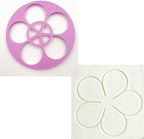 Plastic Rose Flower Cutters Set for Cake Decoration