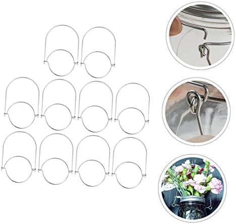10pcs Stainless Steel Jar Hook Hangers Safe Smooth Design