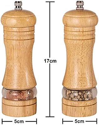 Elegant Wooden Salt and Pepper Mill Set