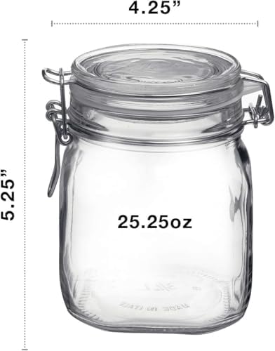 Bormioli Rocco 149280M04321991 Glass Canning Jar