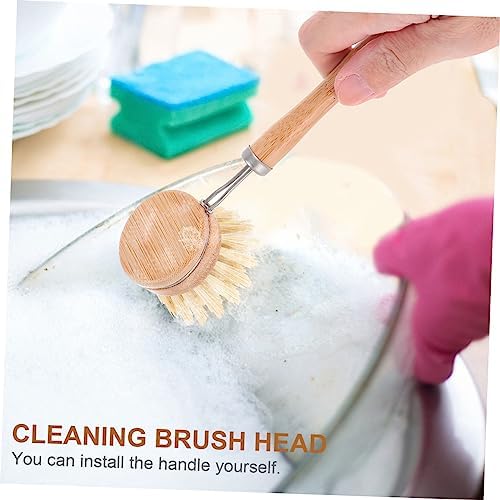 KOMBIUDA Sisal Dish Brush for Kitchen and Wok Cleaning