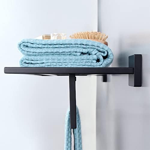 Annbkar Stainless Steel Towel Rack for Bathroom - Wall-Mounted Double Matte Black
