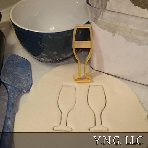 Elegant Champagne Glass Cookie Cutter USA Made Safe Durable