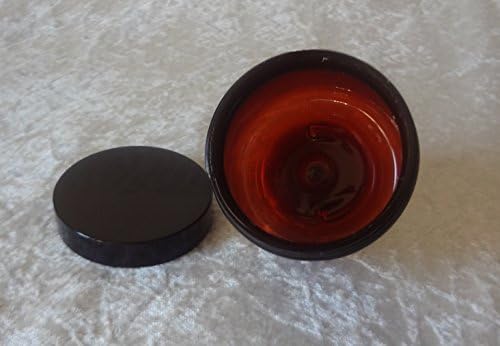 Nakpunar 4oz 6 pack Amber Brown Plastic Jars Set