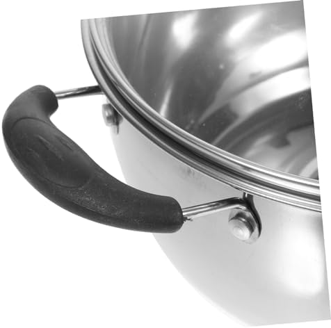 SHOWEROROStainless Steel Steam Pot Pan for Coffee Soup Dumplings with Lid