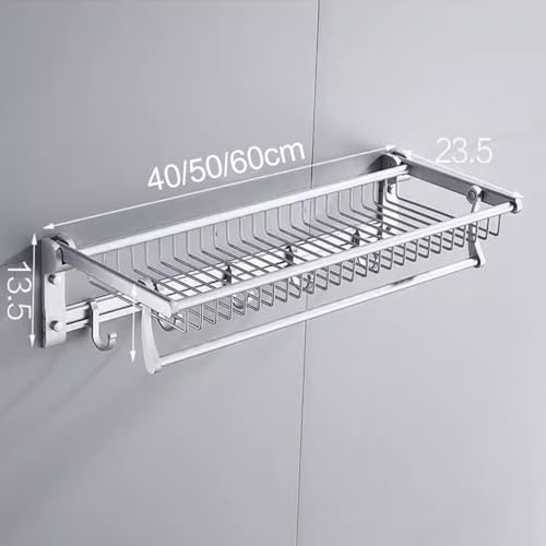 Space-Saving aluminium towel rack elegant black design for bathroom organization