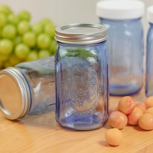 6-Pack Mason Jars with Airtight Lids for Canning