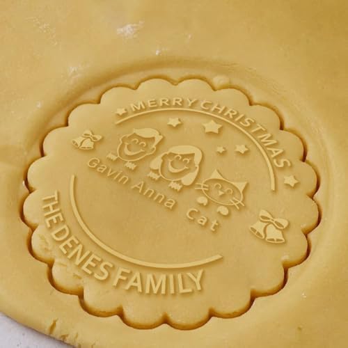 Personalized Christmas Cookies - Easy Custom Cookie Stamps