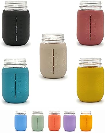 Grip-safe silicone covers for regular mouth 16oz jars