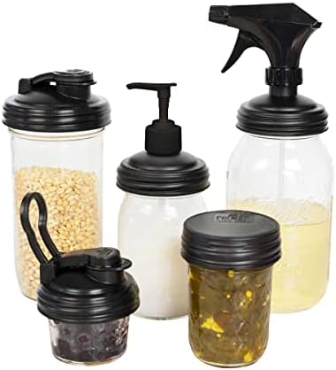 ReCAP Zero Waste Kit for Mason Jars Made in USA Leak-Proof