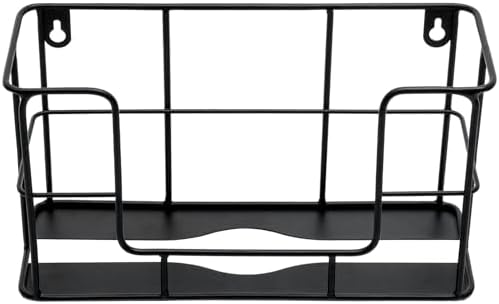 MyGift Wall-Mounted Black Metal Commercial Paper Towel Dispenser