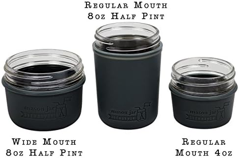 4oz Silicone Sleeves for Mason Jars Protect Your Small Cans