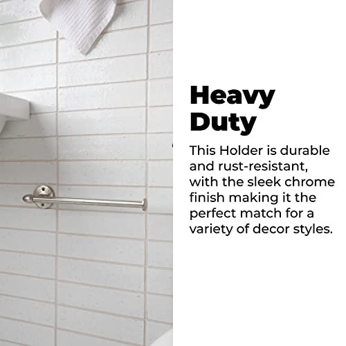 Wall-Mounted Metal Paper Towel Holder - Satin Nickel