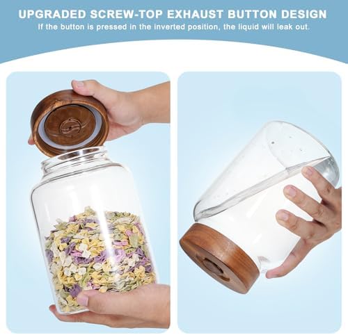 Wide Mouth Glass Jars for Fermenting Preserving 60oz Capacity