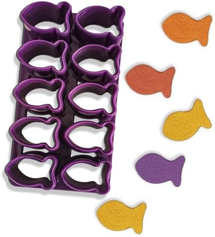 Mini Fish Cookie Cutter 1 Inch - Purple