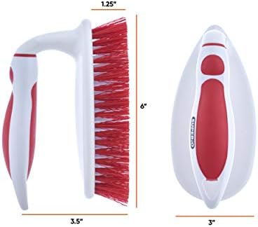 Superio Cleaning Precision All-Purpose scrub brush with ergonomic handle