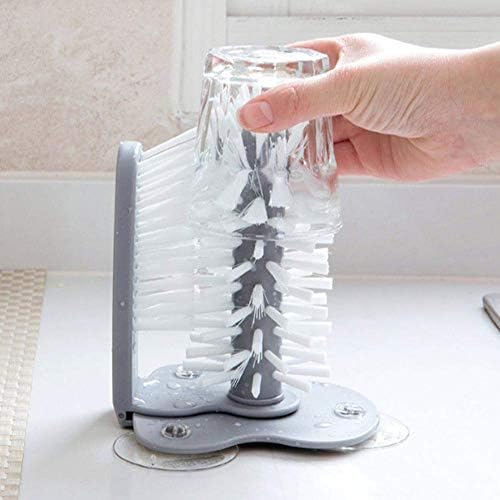 Double-Sided Glass Cup Washer with Suction Cup