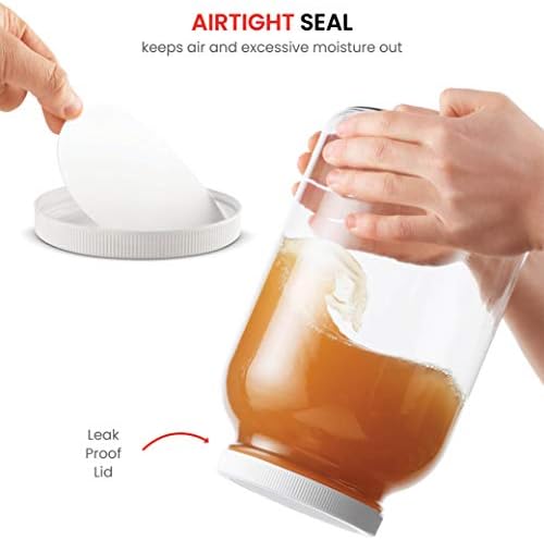 1-Gallon Glass Jar with Airtight Plastic Lid
