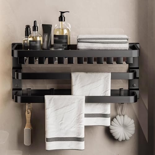 Towel Shelf Aluminum Bath Organizer