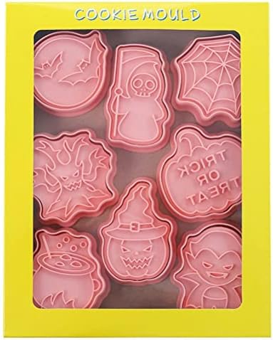 Halloween Plunger Biscuit Cookie Cutters 3D Mini Fondant Stampers