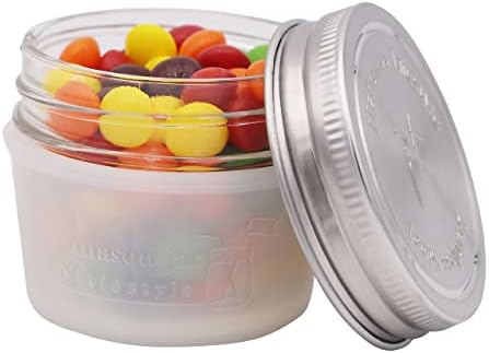 4oz Silicone Sleeves for Mason Jars Protect Your Small Cans