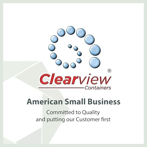 12 Pack 16 Ounce Clearview Plastic Pint Jars with Leak Proof Lids