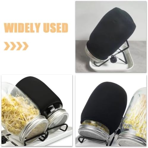 6pcs Mason Jar Blackout Sleeves for Sprouting