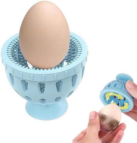 Tydlig Silicone Egg Washer - 700 Bristle Brush with Suction Cup