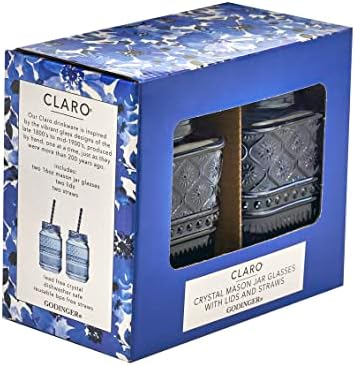Claro Blue Mason Jars