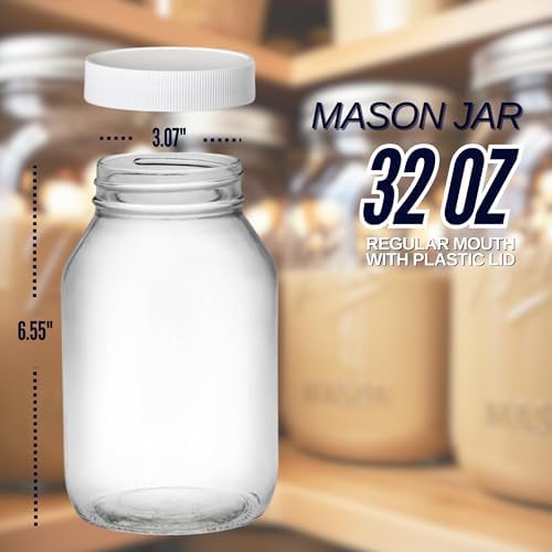 PR1M332oz Mason Jars for Canning DIY Decor